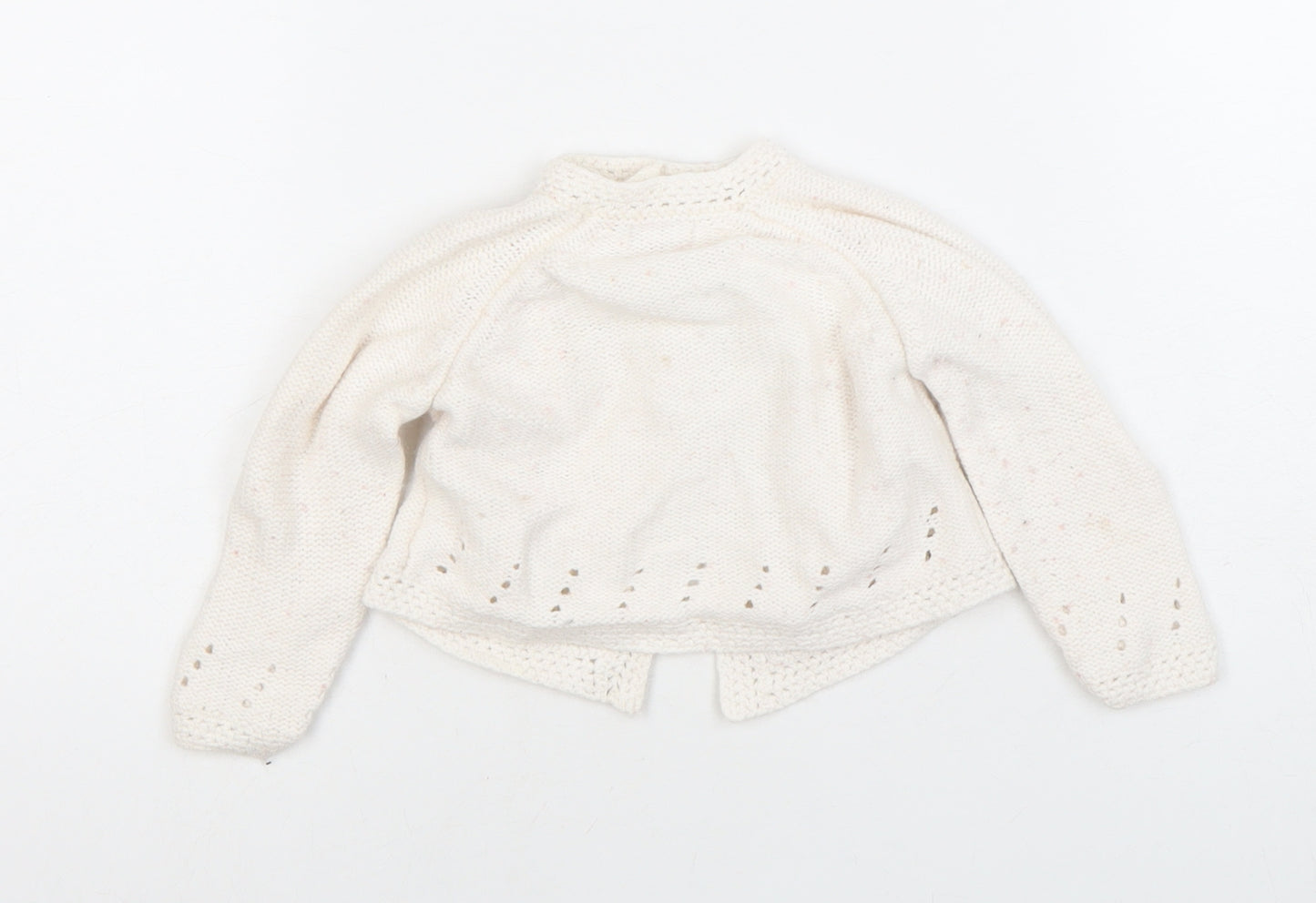 Mayern Unisex Ivory Cardigan 6-9M with Button Closure