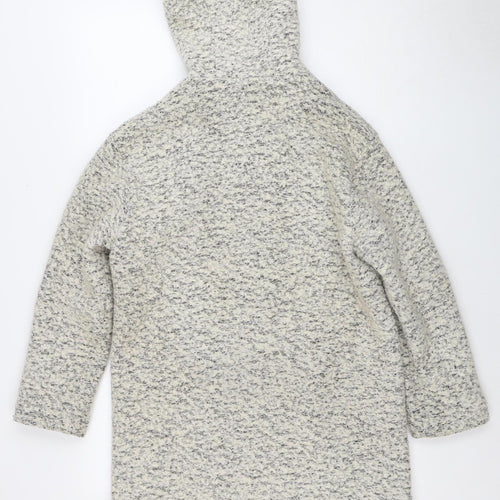 ASOS Women's Grey Hooded Long Sleeve Jacket Size 8