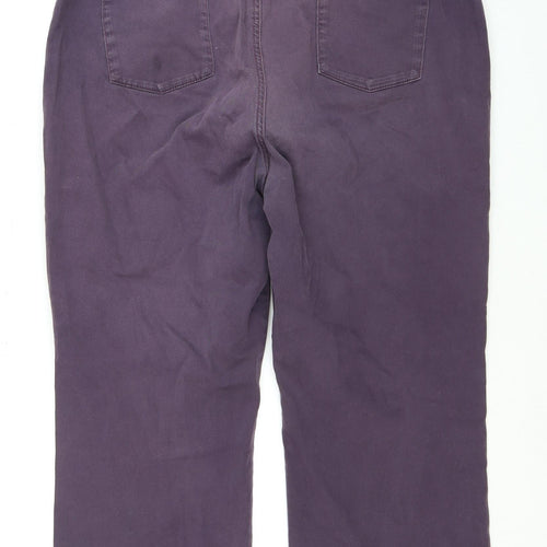 Marks and Spencer Women's Purple Relaxed Straight Jeans Size 20
