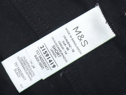 Marks and Spencer Women's Black Corduroy Jegging Size 18