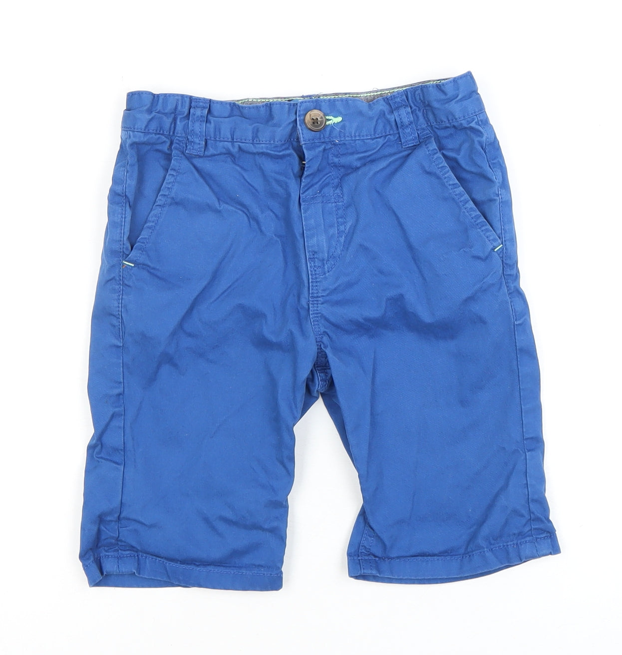 Blue Zoo Boys Blue Cotton Shorts Age 8 Excellent Condition