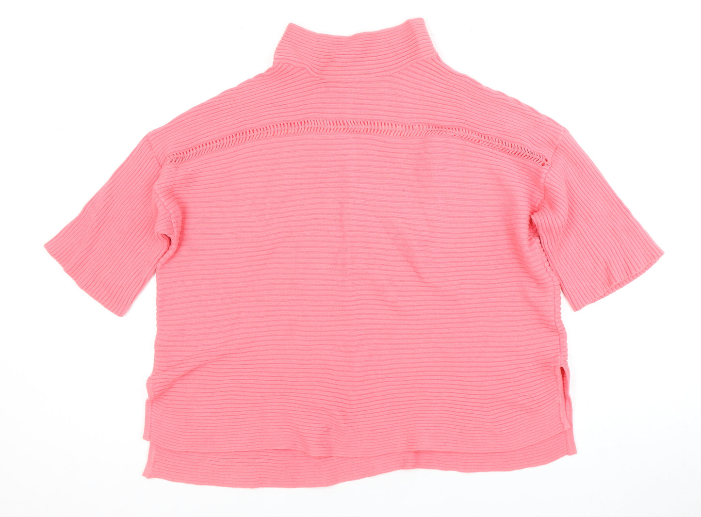 French Connection Pink Women's High Neck Knit Top