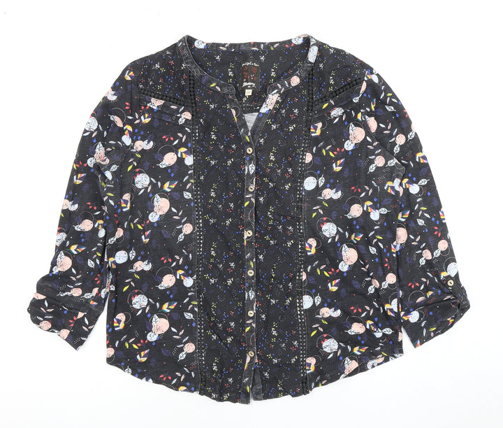 Mantaray Women's Multicoloured Floral Blouse Size 14