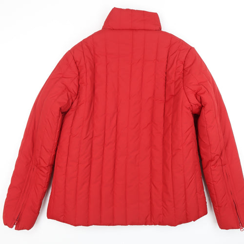 Evie Women's Red Puffer Jacket Size 14