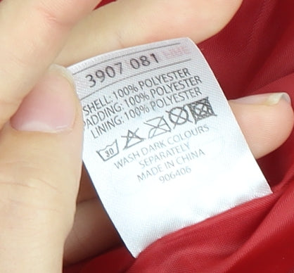 Evie Women's Red Puffer Jacket Size 14