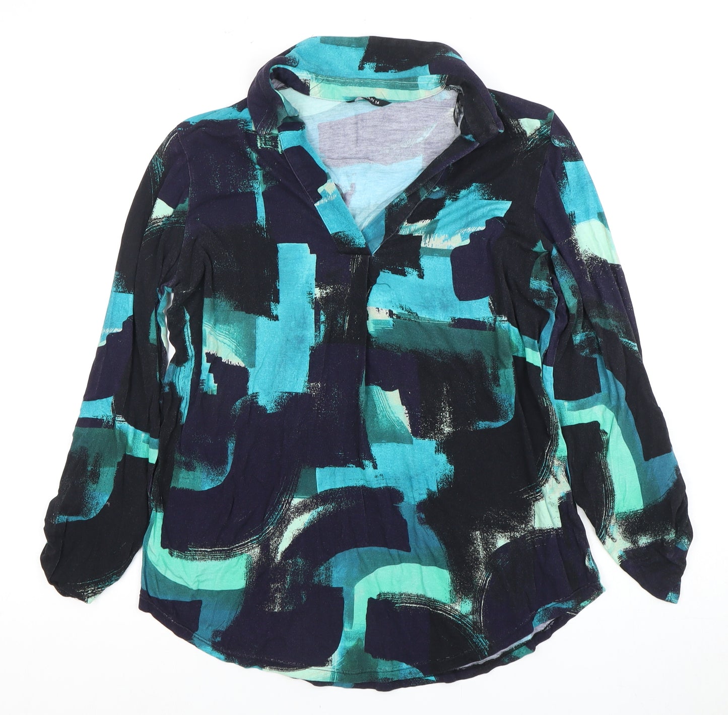 Roman Women's Multicoloured Geometric Blouse Size 14