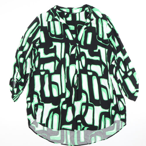 Roman Women's Multicoloured Geometric Blouse Size 14