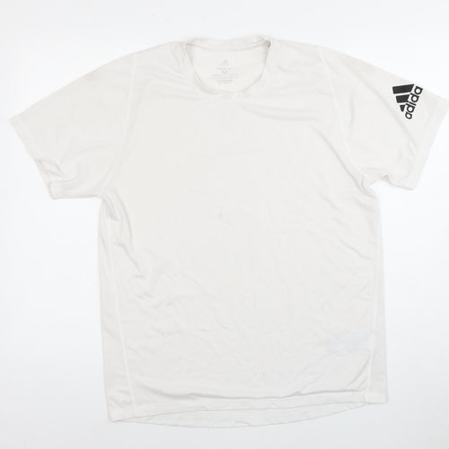 Adidas Men's White T-Shirt Medium Gym Activewear