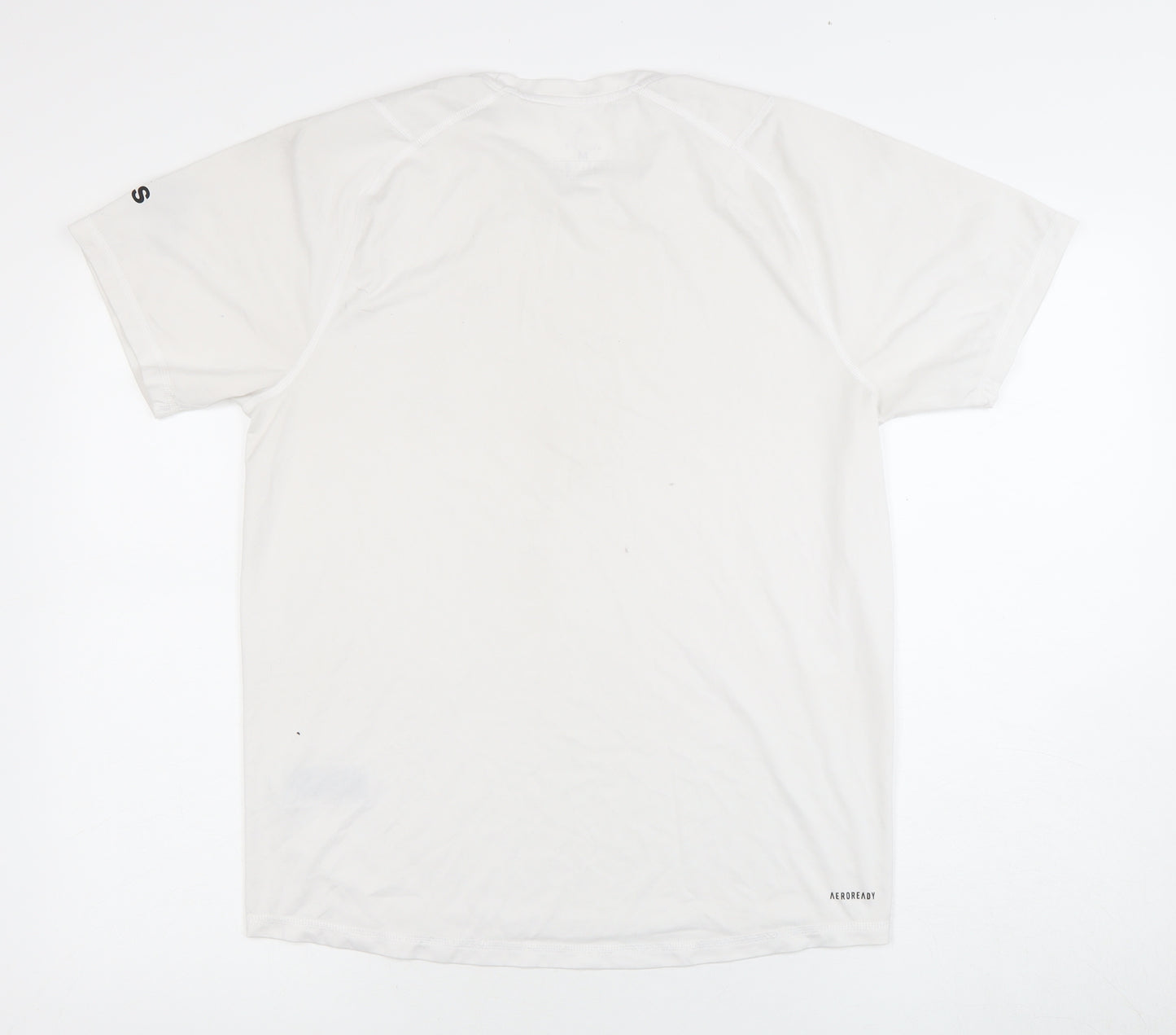 Adidas Men's White T-Shirt Medium Gym Activewear