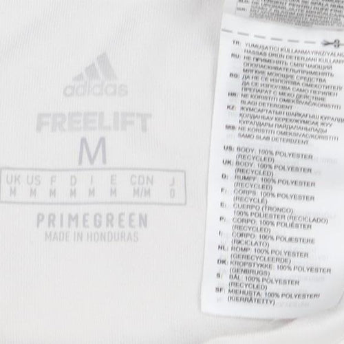 Adidas Men's White T-Shirt Medium Gym Activewear