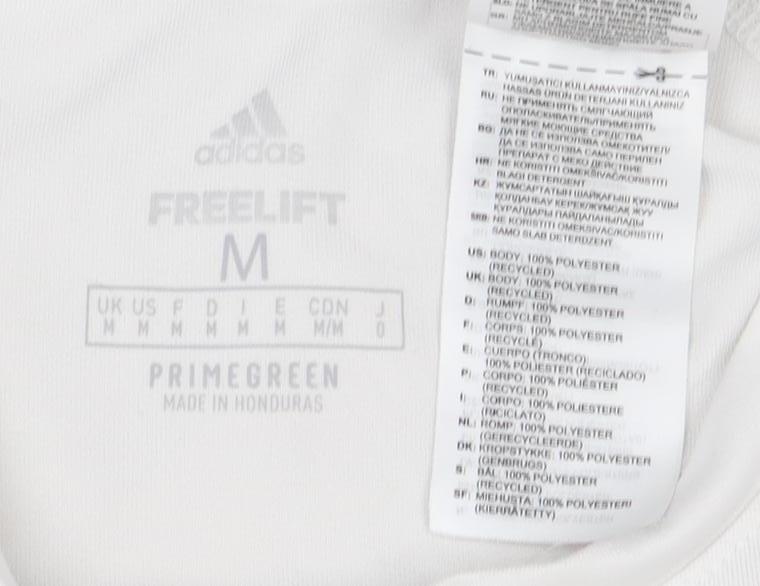Adidas Men's White T-Shirt Medium Gym Activewear
