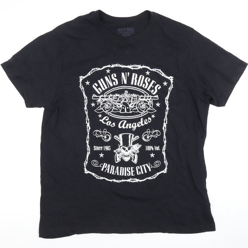 Guns N' Roses Men's Black L Graphic Band T-Shirt