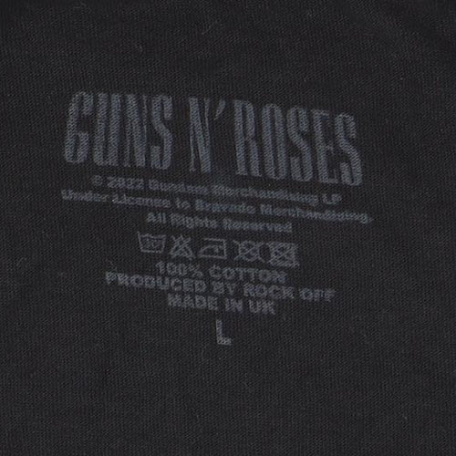 Guns N' Roses Men's Black L Graphic Band T-Shirt
