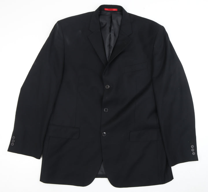 Burton Men's Black Regular Fit Blazer, 46R