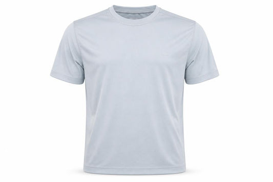 Front view of Regatta Men's Grey T-Shirt, size S, Quick Dry, Breathable