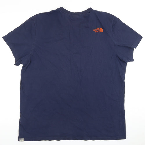The North Face Men's Blue XLT Regular Fit T-Shirt