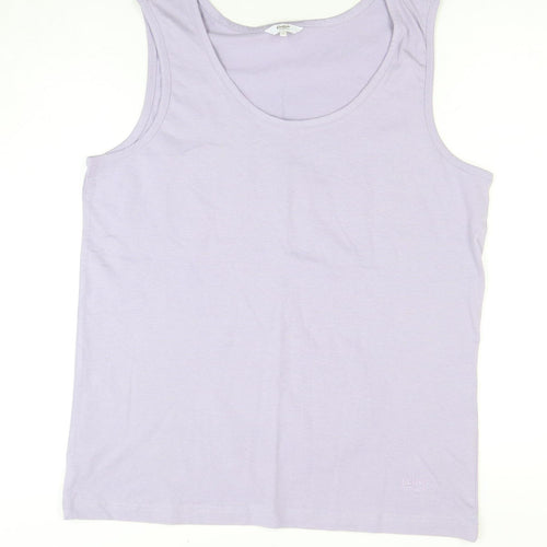 Gildan Women's Purple Cotton Tank Top - Medium