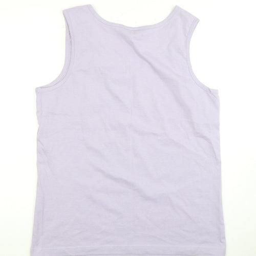 Gildan Women's Purple Cotton Tank Top - Medium