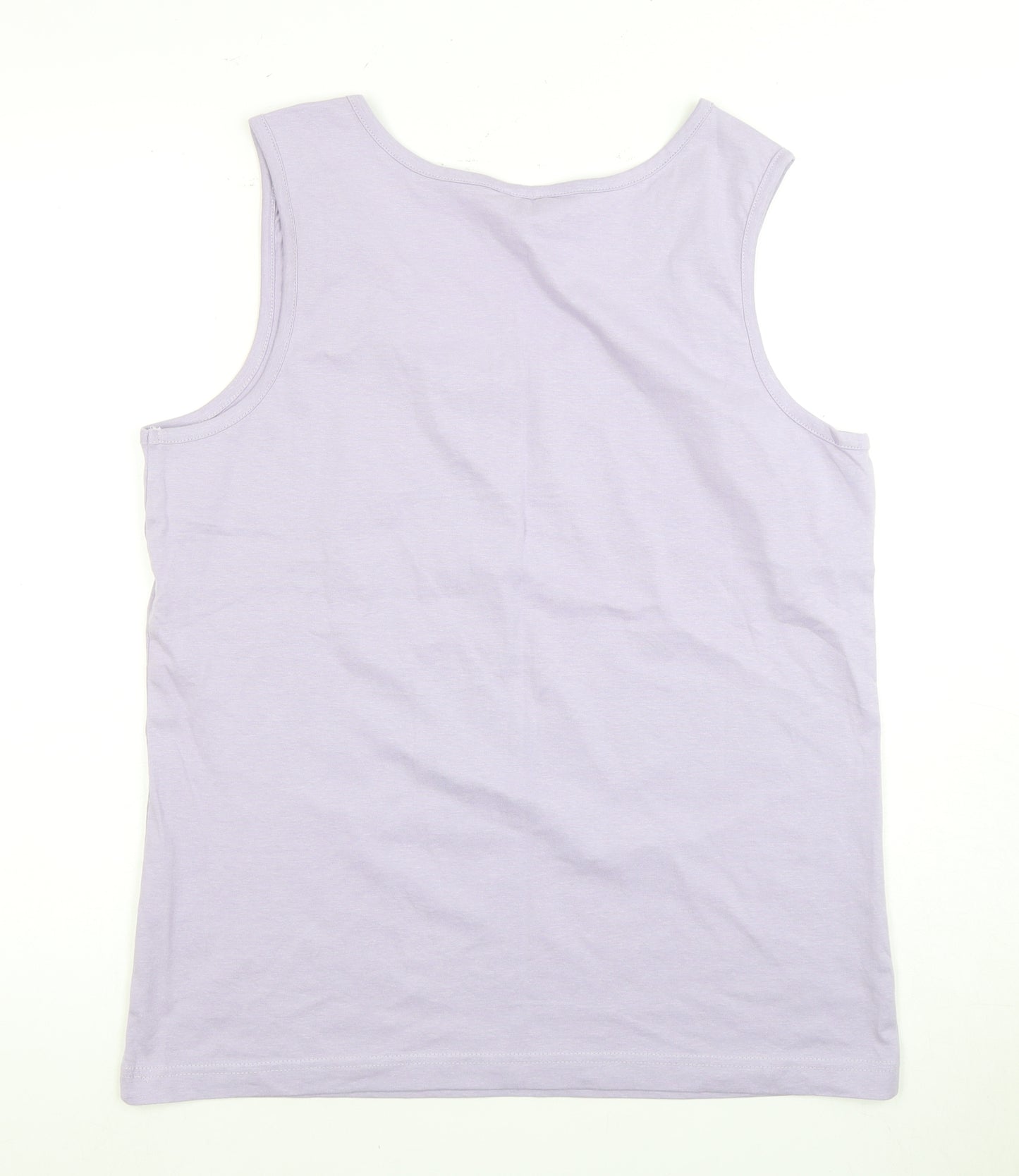Gildan Women's Purple Cotton Tank Top - Medium