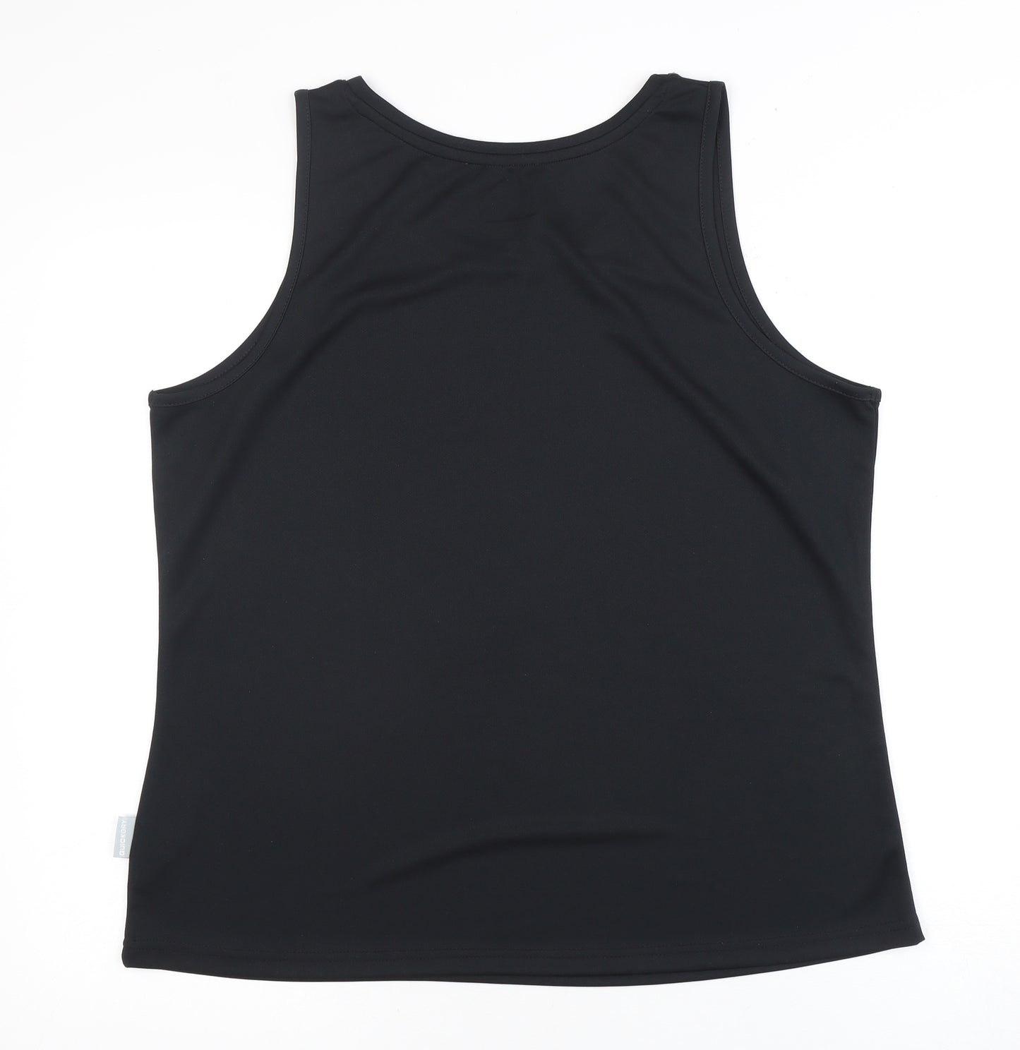 Trespass Unisex Black Gym Tank Top 2XL Quick Dry