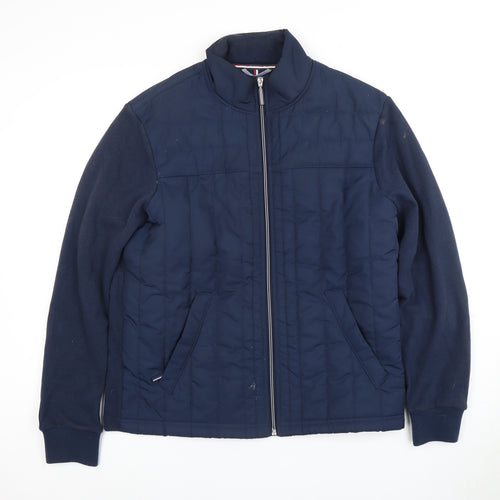 Marks and Spencer Men's Navy Puffer Jacket, M, Quilted