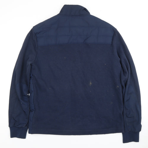 Marks and Spencer Men's Navy Puffer Jacket, M, Quilted