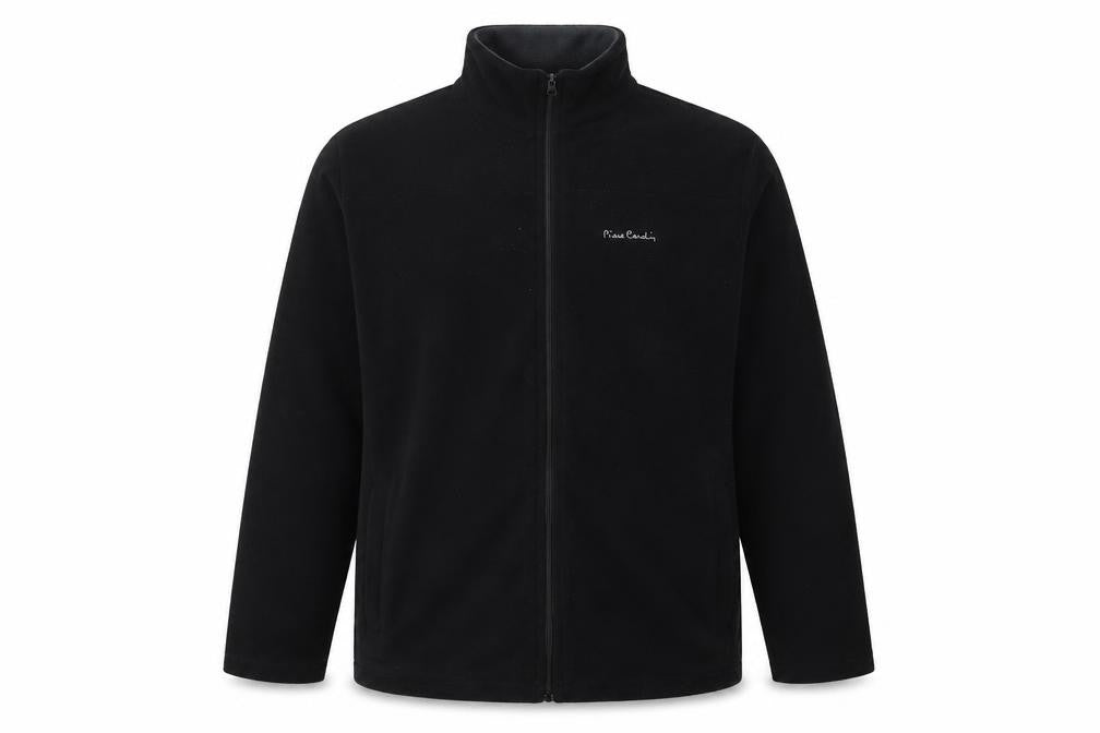 Front view of Pierre Cardin Men's Black 3XL Basic Jacket