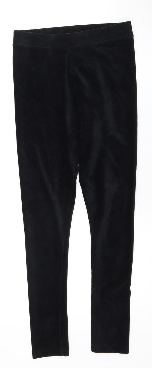 Spirit Women's Black Cotton Blend Leggings Size 10