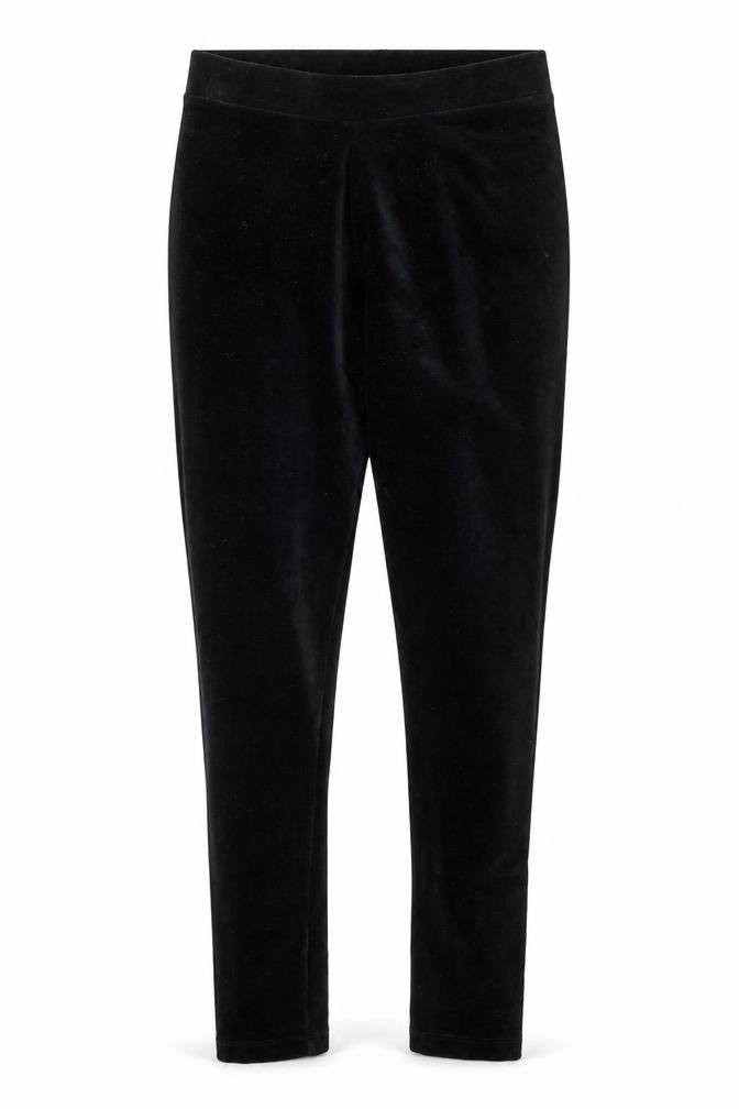 Front view of Spirit Women's Black Cotton Blend Leggings, size 10