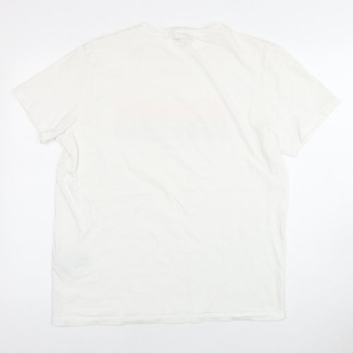 Jack & Jones Men's White L Graphic Print T-Shirt