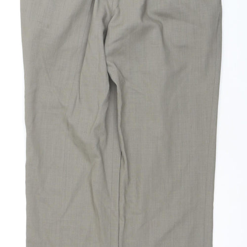 Jeff Banks Men's Grey Wool Trousers, L, Travel