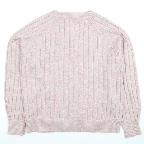 Next Women’s Pink V-Neck Jumper, Size S, Pullover Style