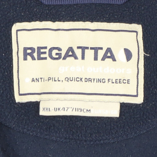 Regatta Men’s Blue 1/4 Zip Fleece Sweatshirt XL