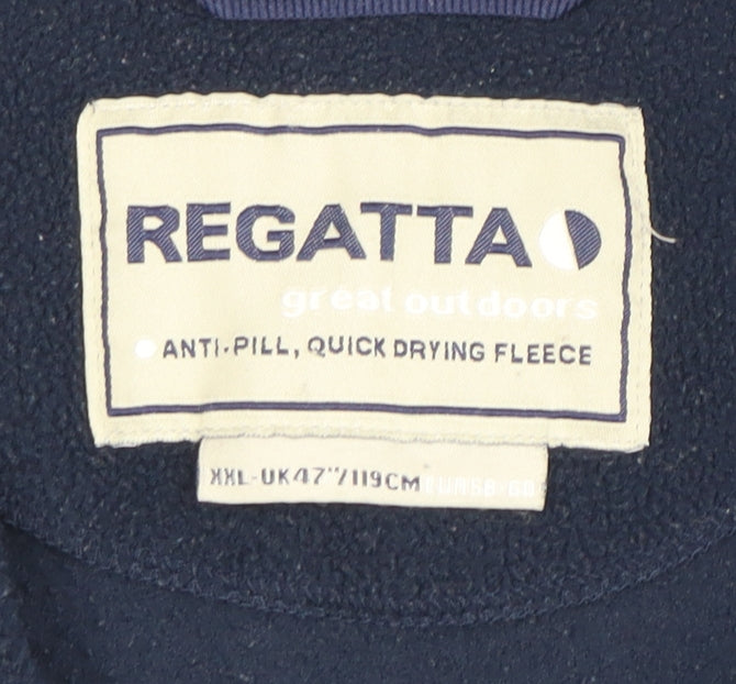 Regatta Men’s Blue 1/4 Zip Fleece Sweatshirt XL