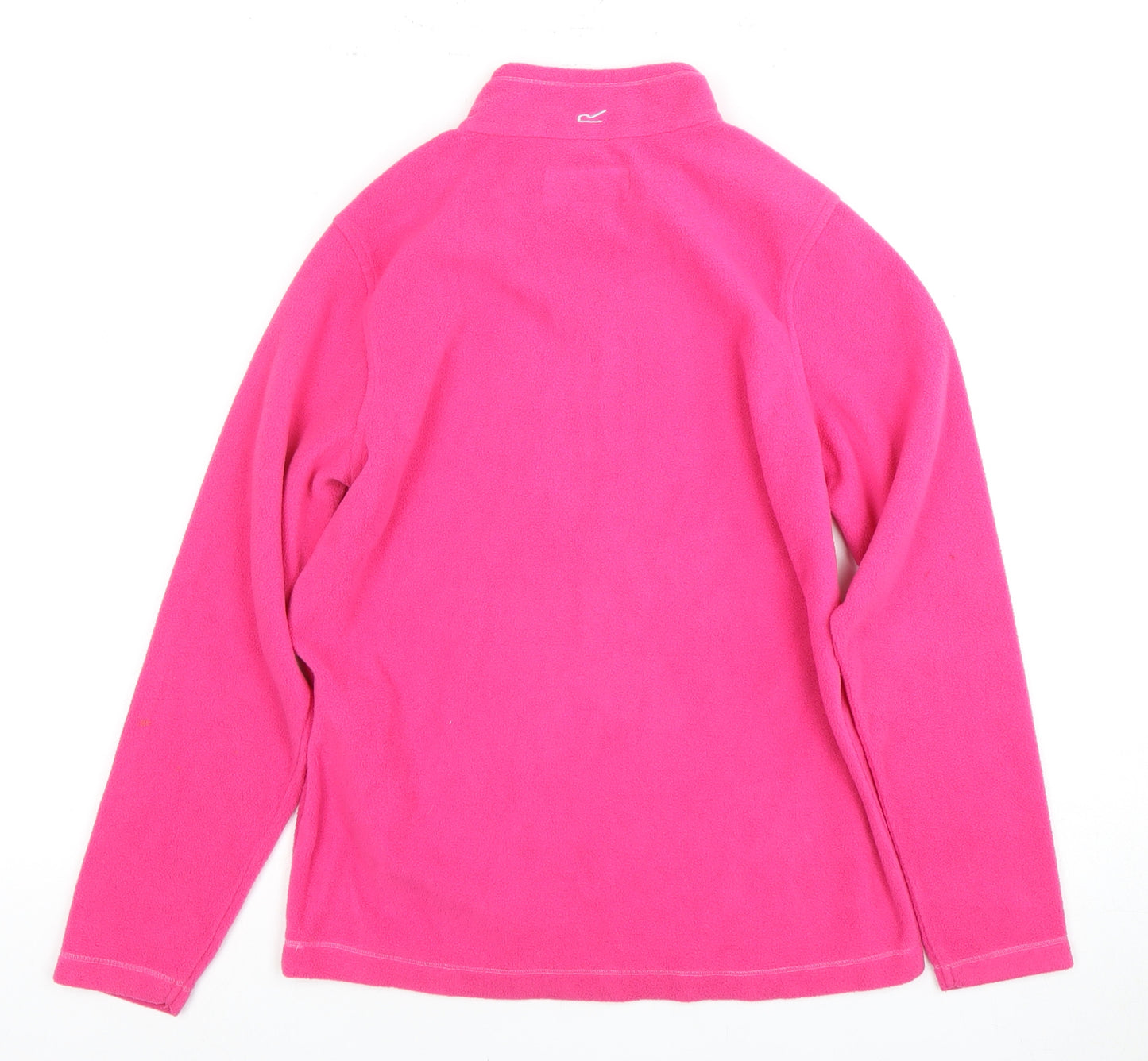 Regatta Girls Pink Fleece Sweatshirt 11-12 Years 1/4 Zip