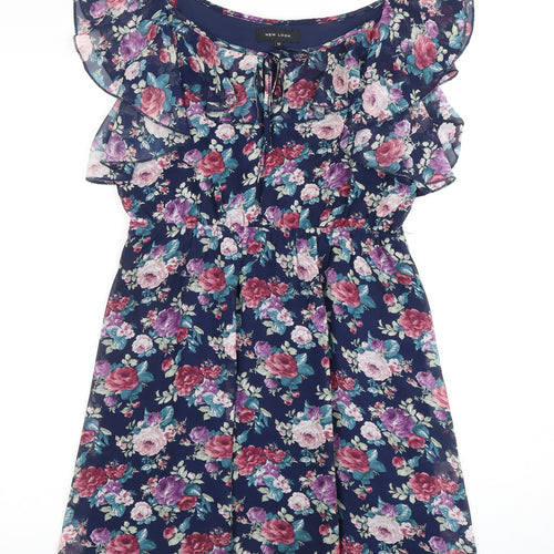 New Look Women's Floral A-Line Dress, Size 12