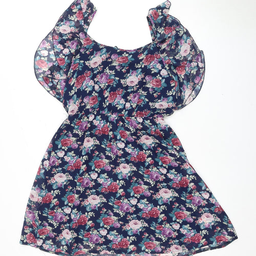 New Look Women's Floral A-Line Dress, Size 12