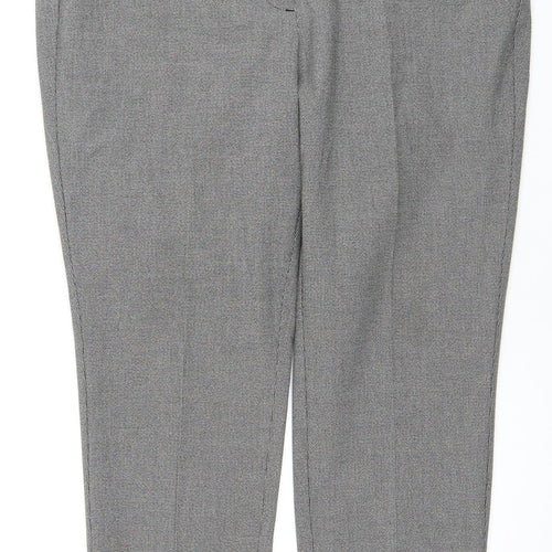 Marks and Spencer Women's Grey Trousers, Size 16, Mid Rise