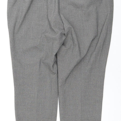 Marks and Spencer Women's Grey Trousers, Size 16, Mid Rise