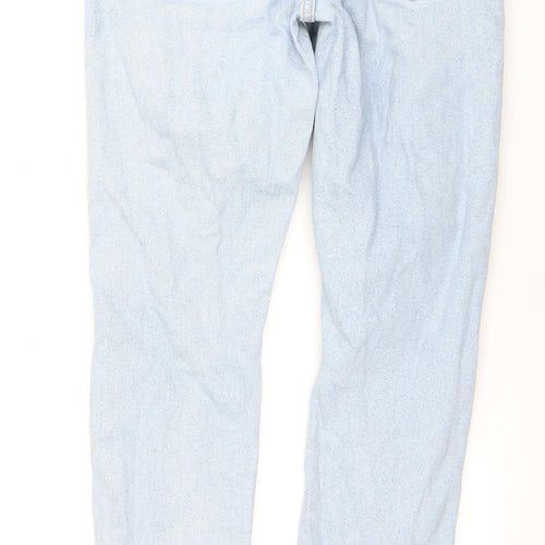 New Look Girls' Blue Ripped Straight Denim Jeans, Size 13