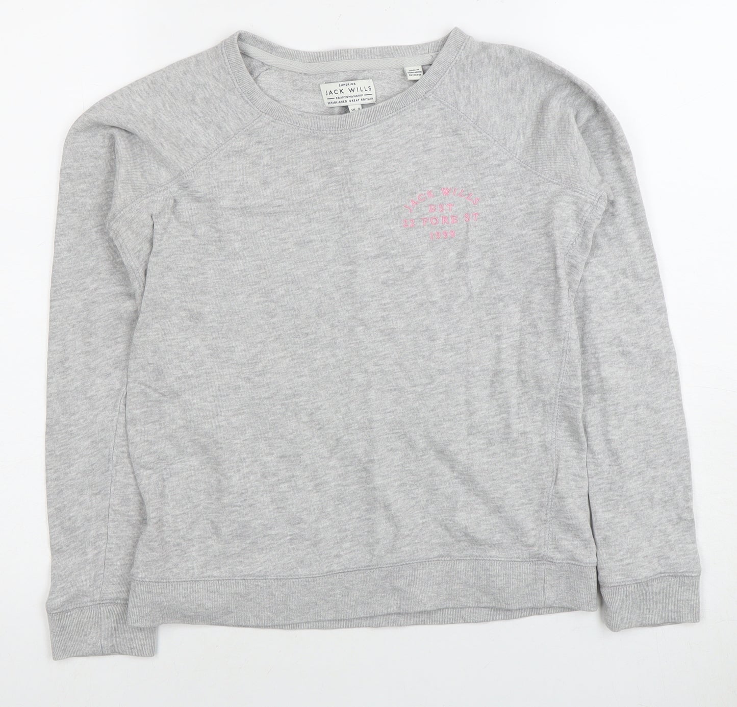 Jack Wills Women's Grey XS Pullover Sweatshirt