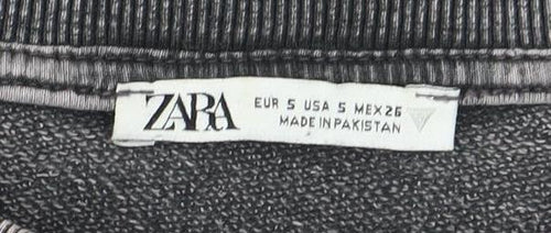 Zara Men's Grey Sweatshirt, Size S, Crew Neck