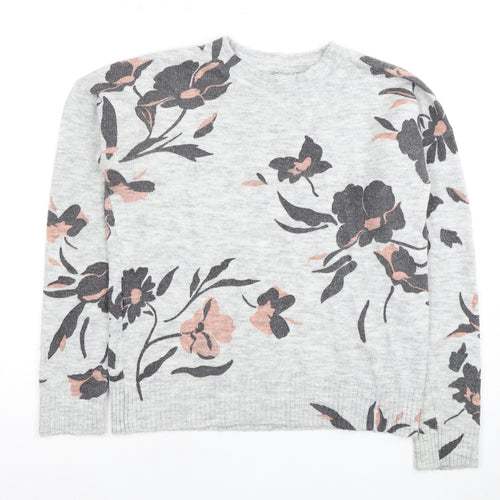 Oasis Women's Multicoloured Floral Pullover Jumper XS