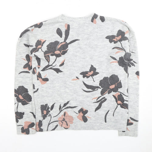 Oasis Women's Multicoloured Floral Pullover Jumper XS