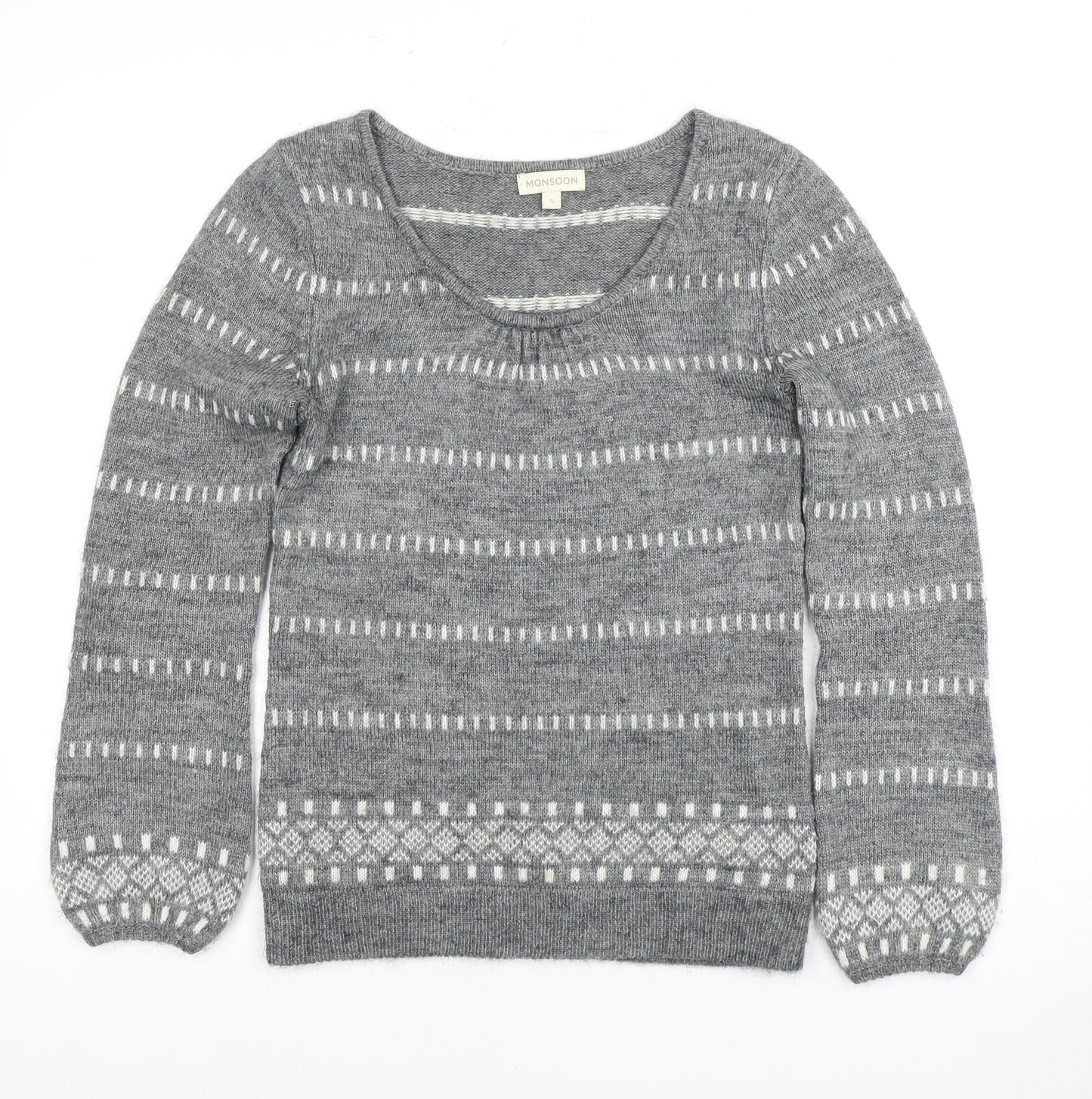 Monsoon Women's Grey Pullover Jumper, Size S