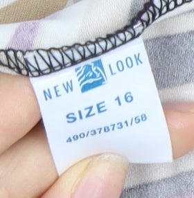 New Look Women's Multicoloured Striped Tank Size 16