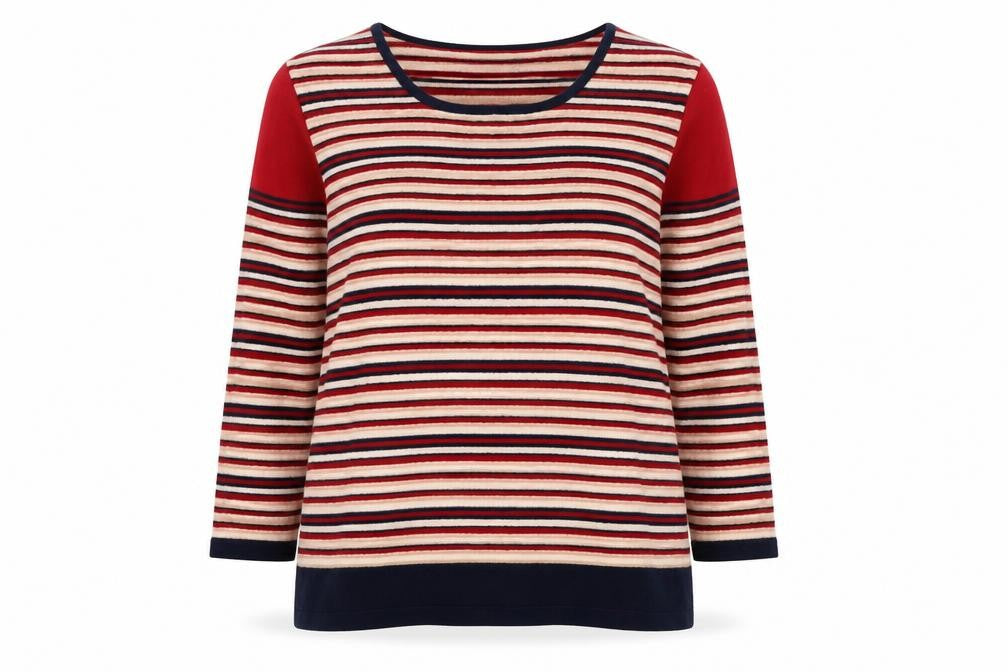 Front view of Basler Women's Multicoloured Wool Knit jumper, size 18