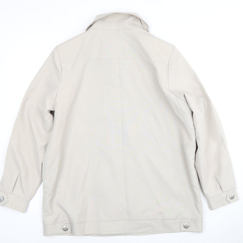 Amber Women's Beige Mid-Length Jacket Size 14