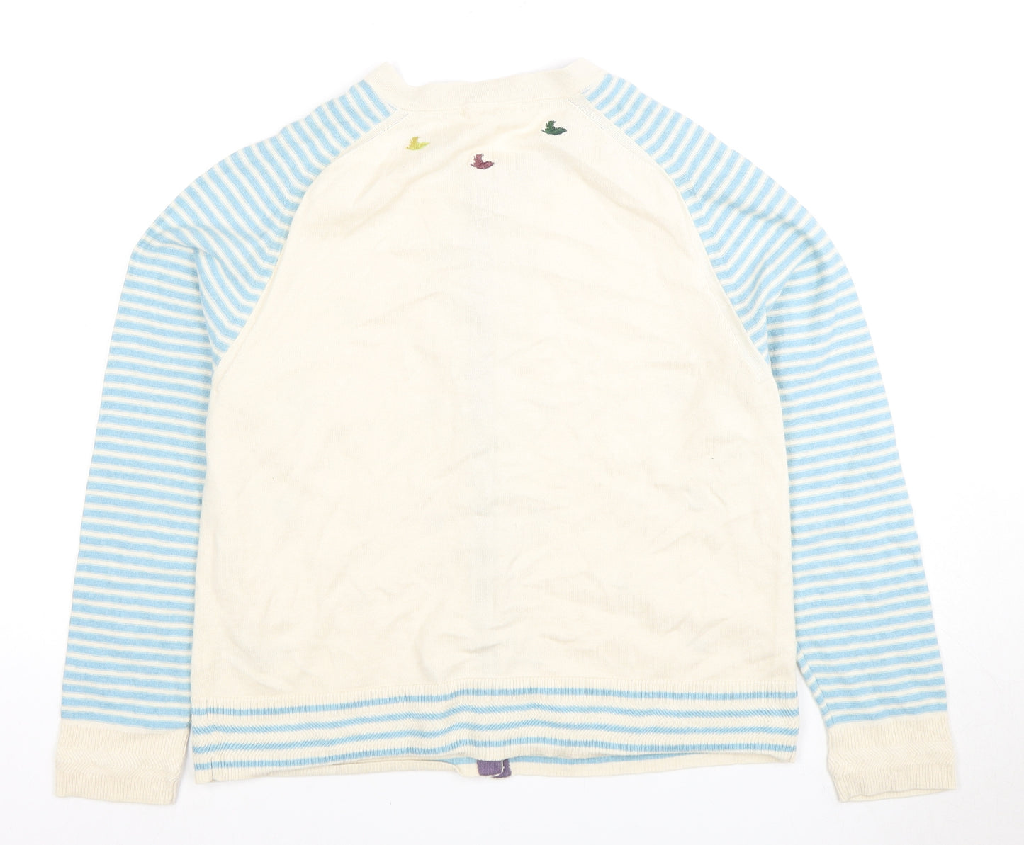 White Stuff Women's Ivory Cardigan - Size 14, Animal Theme