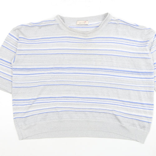 Marks and Spencer Women's Multicoloured Striped T-Shirt, Size 20